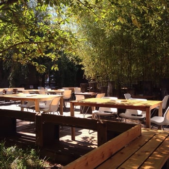 Rontoms - Part of the back patio, nice bamboo landscaping - Lounges Near Me - Portland, Oregon
