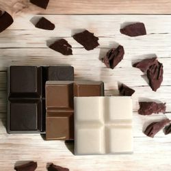 Budzburn - Cannaelite's chocolate photo, to showcase the variety of dark, milk, and white chocolates.