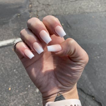 5280 Nails & Spa - Acrylic full set done by David. French ombré. Love it - Nail Salons Near Me - Denver, Colorado