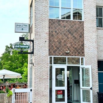 Getaway Brewing - Front of Getaway w/ Patio space - Pubs Near Me - Dublin, Ohio