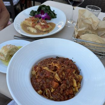 Molto Trattoria - Pasta Tagliatella Bolognese and corvina filet. Both were delicious. - Italian Near Me - Naples, Florida Molto Trattoria - Pasta Tagliatella Bolognese and corvina filet. Both were delicious. - Italian Near Me - Naples, Florida