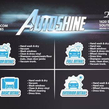Autoshine - List of Services - Car Wash Near Me - South Burlington, Vermont Autoshine - List of Services - Car Wash Near Me - South Burlington, Vermont