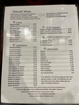 Koto Japanese Steakhouse & Sushi by null