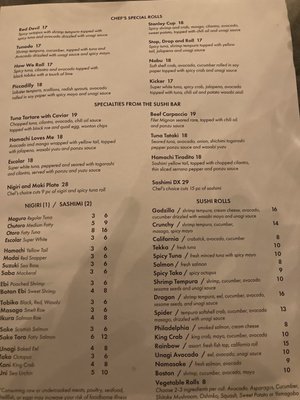 Menu photo 8 Nabuki Hinsdale, IL