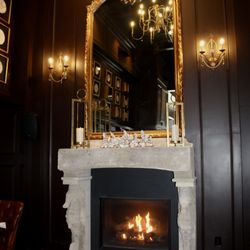 Mama's On The Half Shell Owings Mills Fireplace Dining Area