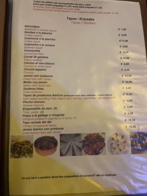 Menu photo 5 Restaurant La Paella Amsterdam, NH