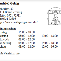Hanfried Gehlig - Visitenkarte