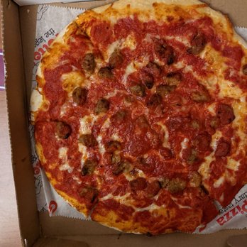Grotto Pizza - 12 in regular cross cheese and sausage pizza. - Pizza Near Me - Wilkes Barre, Pennsylvania
