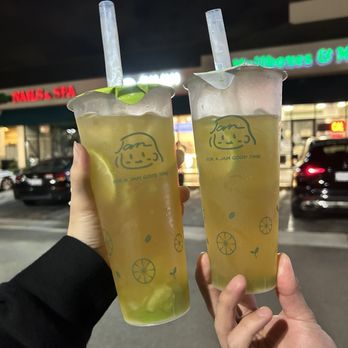 Jam Jam Tea Lab - Green grape smash // Plum smash - Bubble Tea Near Me - Irvine, California Jam Jam Tea Lab - Green grape smash // Plum smash - Bubble Tea Near Me - Irvine, California