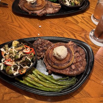 Outback Steakhouse - Ribeye, Brussel sprouts, veggies - Steakhouses Near Me - Foothill Ranch, California Outback Steakhouse - Ribeye, Brussel sprouts, veggies - Steakhouses Near Me - Foothill Ranch, California