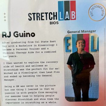 StretchLab Burlingame - Sports injury, muscle pain? Check out Stretch Lab in Burlingame & ask for RJ Guino - Fitness & Instruction Near Me - Burlingame, California
