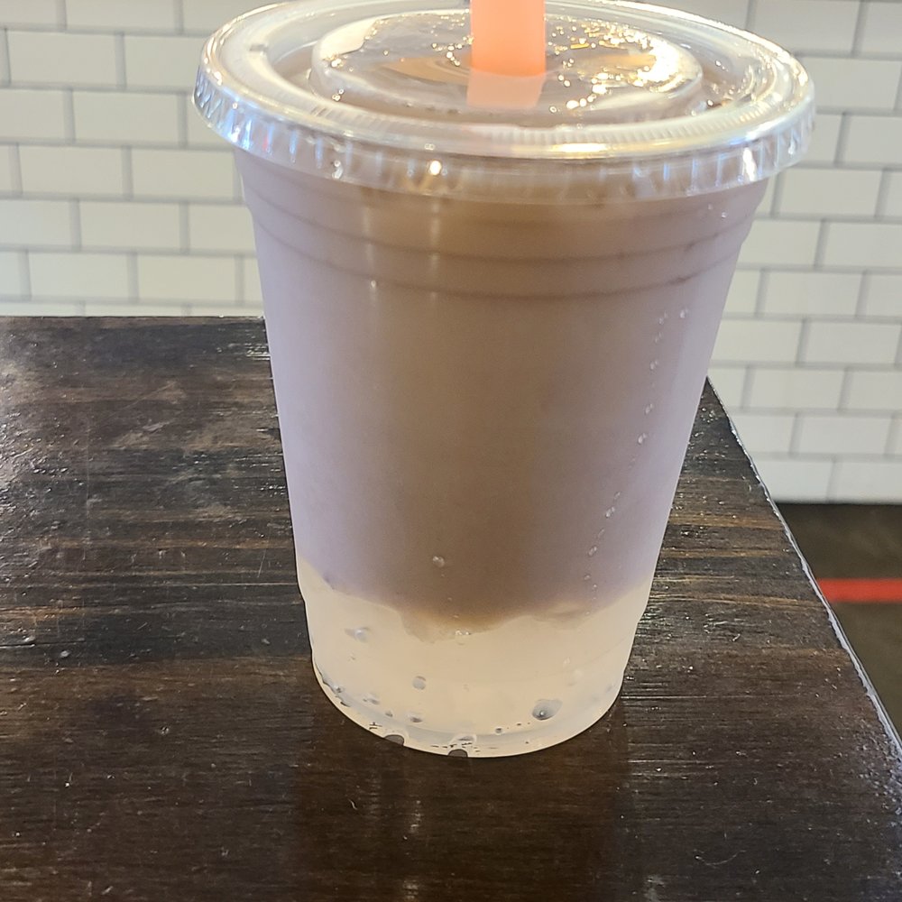 Ineffable Ca Phe - Taro bubble tea with black tea, almond milk and lychee jelly - Vietnamese Near Me - Pittsburgh, Pennsylvania Ineffable Ca Phe - Taro bubble tea with black tea, almond milk and lychee jelly - Vietnamese Near Me - Pittsburgh, Pennsylvania