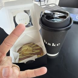 The great coffee and amazing Dubai chocolate cookie Best cookie place in Vegas!!!!