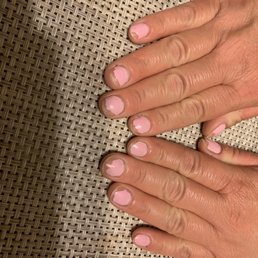 Nails done Monday night, it's now Thursday night and all nails are chipped. Chipping started next day, not gel though Nails done Monday night, it's now Thursday night and all nails are chipped. Chipping started next day, not gel though