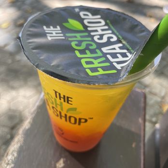 The Fresh Tea Shop - Mango tea with passion fruit bubbles - Coffee & Tea Near Me - Saarbrücken, SL The Fresh Tea Shop - Mango tea with passion fruit bubbles - Coffee & Tea Near Me - Saarbrücken, SL