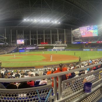 LoanDepot Park - Panoramic of LoanDepot from Section 9 Row 1 - Stadiums & Arenas Near Me - Miami, Florida LoanDepot Park - Panoramic of LoanDepot from Section 9 Row 1 - Stadiums & Arenas Near Me - Miami, Florida