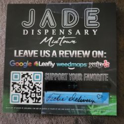 Jade Cannabis - Delivery is always great. She is so sweet!