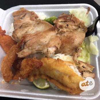Aloha Express - Seafood and Chicken Combo - Hawaiian Near Me - Visalia, California
