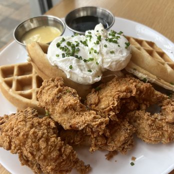 Eggspresso - Chicken & Waffle Benedict - Breakfast & Brunch Near Me - Fullerton, California