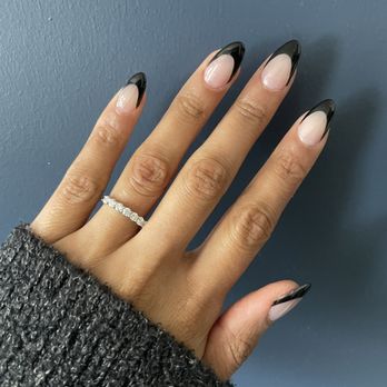 Kayla Nails - Curly French black tips - Nail Salons Near Me - Los Gatos, California Kayla Nails - Curly French black tips - Nail Salons Near Me - Los Gatos, California