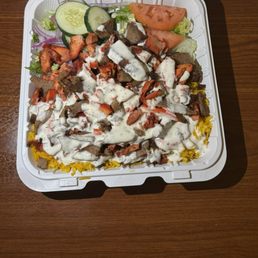 Combo rice platter. Combo rice platter.