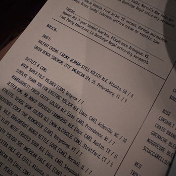 Lure - Drink Menu - Seafood Near Me - Atlanta, Georgia