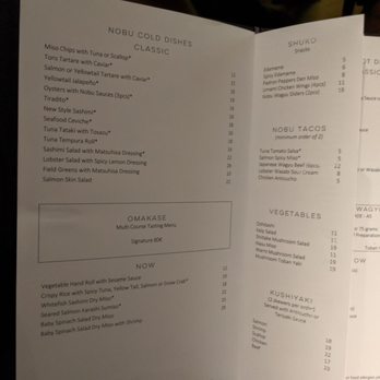 Nobu Hotel Barcelona - Food menu. - Hotels Near Me - Barcelona, B Nobu Hotel Barcelona - Food menu. - Hotels Near Me - Barcelona, B