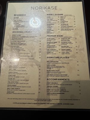 Menu photo 3 Norikase Jacksonville, FL