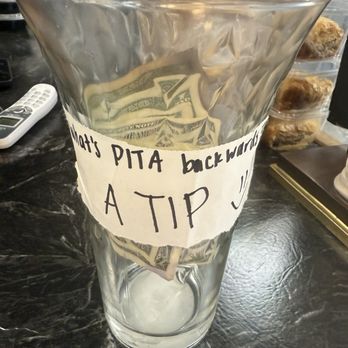 Reem Mediterranean Grill - Love the PITA gathering jar - Mediterranean Near Me - Fishers, Indiana