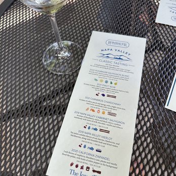 Rombauer Vineyards - Tasting Menu June 2023 - Wineries Near Me - St. Helena, California Rombauer Vineyards - Tasting Menu June 2023 - Wineries Near Me - St. Helena, California