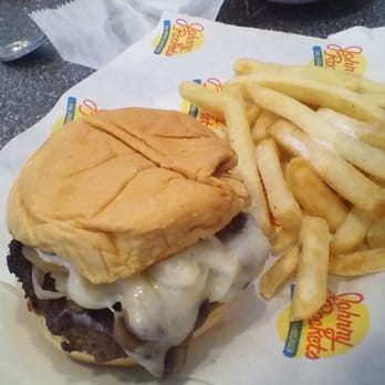 Johnny Rockets - My Route 66 burger. No relation to the one in menu pic. - Burgers Near Me - Atlantic City, New Jersey Johnny Rockets - My Route 66 burger. No relation to the one in menu pic. - Burgers Near Me - Atlantic City, New Jersey