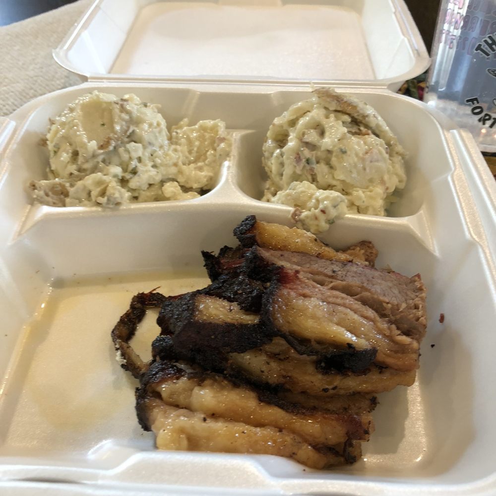 Whole Hog Cafe - Brisket and potato salad - Barbeque Near Me - Fort Smith, Arkansas Whole Hog Cafe - Brisket and potato salad - Barbeque Near Me - Fort Smith, Arkansas