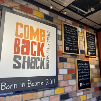 Come Back Shack - Burgers Near Me - Boone, North Carolina