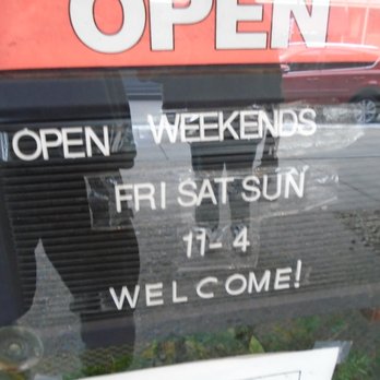 Stillwater Antiques - Hours of operation, front entry doors. - Antiques Near Me - Stillwater, Minnesota