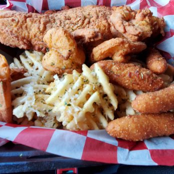 Prime 757 Steakhouse and Grill - Shrimp, fish, waffle fries and hush puppies - Seafood Near Me - Virginia Beach, Virginia