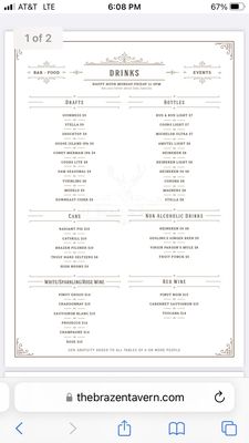 Menu photo 4 The Brazen Tavern New York, NY Menu photo 4 The Brazen Tavern New York, NY