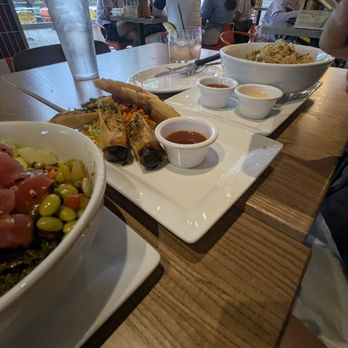 The Improper Pig - Poke bowl, smoked chicken curry rolls, and fried rice - Barbeque Near Me - Charlotte, North Carolina