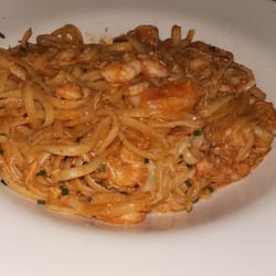 Ocean Deck Inn - Linguine with prawns and crabs