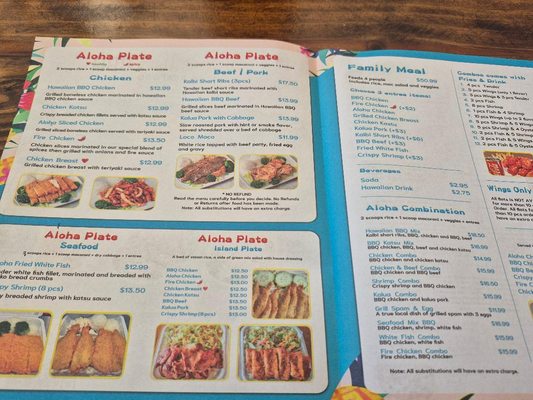 Menu photo 2 Aloha Hawaiian BBQ Tallahassee, FL Menu photo 2 Aloha Hawaiian BBQ Tallahassee, FL
