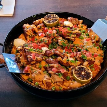 Azafran Restaurant - Paella with pork belly and sausage on Tuesdays and Wednesdays. - Breakfast & Brunch Near Me - Camarillo, California Azafran Restaurant - Paella with pork belly and sausage on Tuesdays and Wednesdays. - Breakfast & Brunch Near Me - Camarillo, California