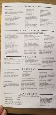 Menu photo 5 Toledito's Mexican Restaurant Fresno, CA