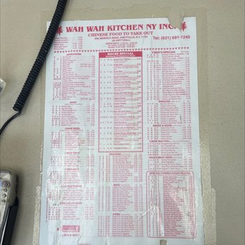 Wah Wah Kitchen - a menu for a chinese restaurant - Chinese Near Me - Amityville, New York Wah Wah Kitchen - a menu for a chinese restaurant - Chinese Near Me - Amityville, New York