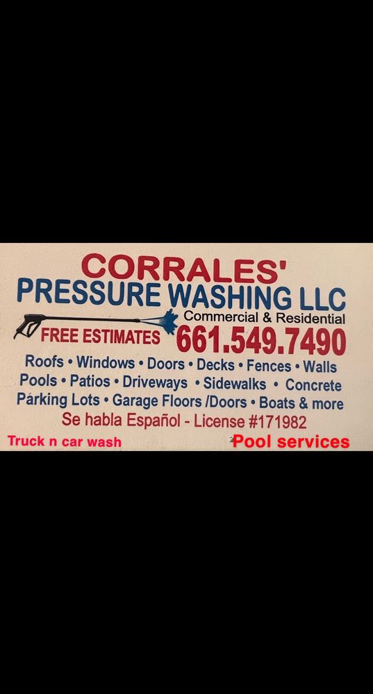 CORRALES PRESSURE WASHING Bakersfield, California Pressure Washers