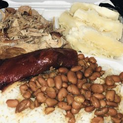 Famous Corner - Roast Pork, white rice,and yuca