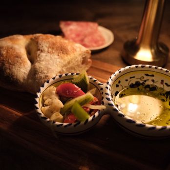 Ciccio Mio - Complimentary bread with salami. - Italian Near Me - Chicago, Illinois