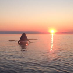 Paths Peaks and Paddles - Sunset, Lake Ontario at Wilson.