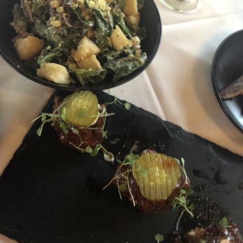 Full Bloom Vegan - Caesar Salad and Guava BBQ Cauliflower Wings - Vegan Near Me - Miami Beach, Florida