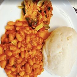 Sepelas Restaurant - Beans mash potatos chiken fish choces african food selection fresh sepelas