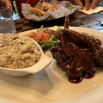 Latin Gyros - lamb ribs in wine sauce with mushroom risotto - Greek Near Me - Luquillo, Puerto Rico Latin Gyros - lamb ribs in wine sauce with mushroom risotto - Greek Near Me - Luquillo, Puerto Rico
