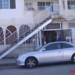Front of market with street parking
